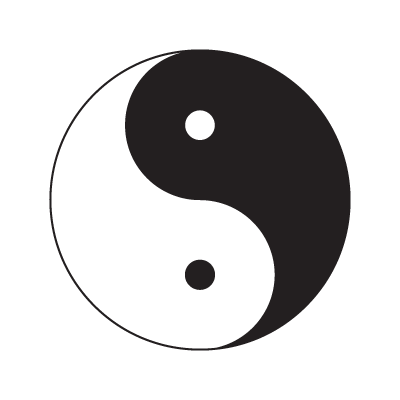 Yin Yang vector logo