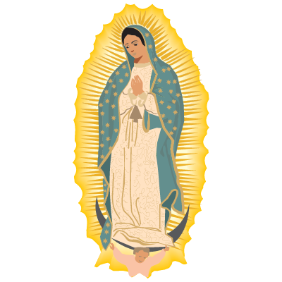 Virgen de Guadalupe vector free
