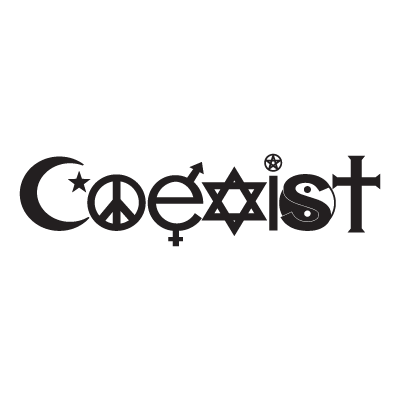 Coexist logo vector download free