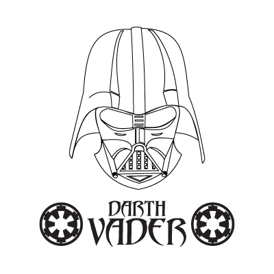 Darth Vader logo vector free