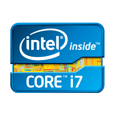 New Intel Core i7 logo vector free