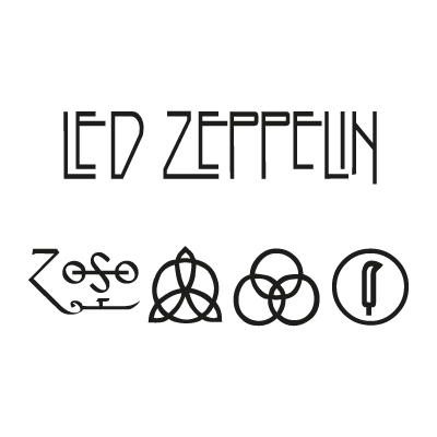 Led Zeppelin vector logo free download