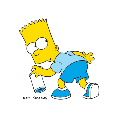 Bart Simpson Arts vector free