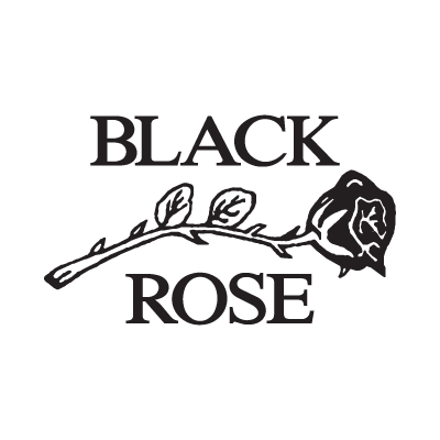 Black Rose Leather logo vector free