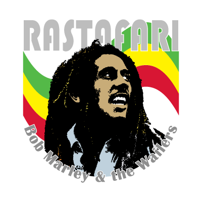Bob Marley music logo vector free