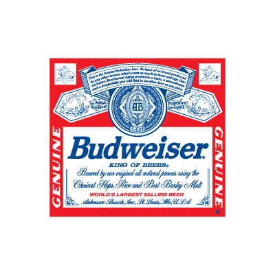 Budweiser Beer logo vector