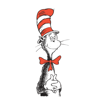 Cat in the Hat logo vector free