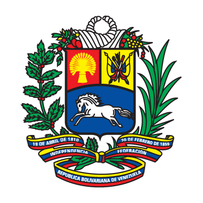 Coat of arms of Venezuela logo vector