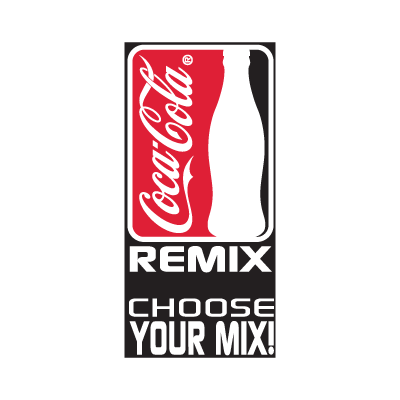 Coca Cola Remix logo vector free download