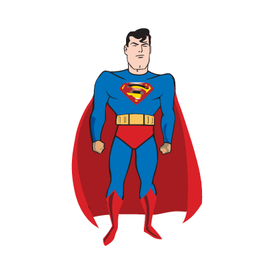 Comic Superman logo vector free download