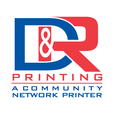 D and R Printing logo vector free download