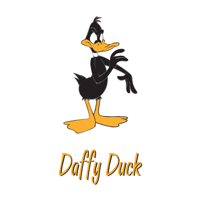 Daffy Duck Character logo vector free