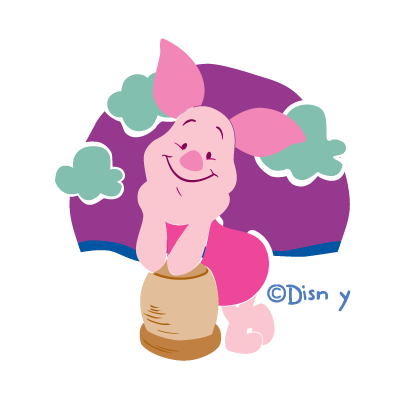 Disney’s Piglet logo vector free download