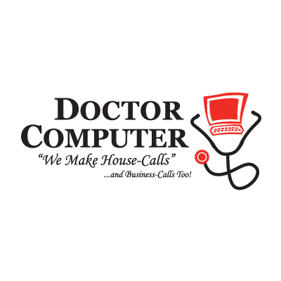 Doctor Computer logo vector free