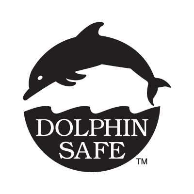 Dolphin Safe logo vector free