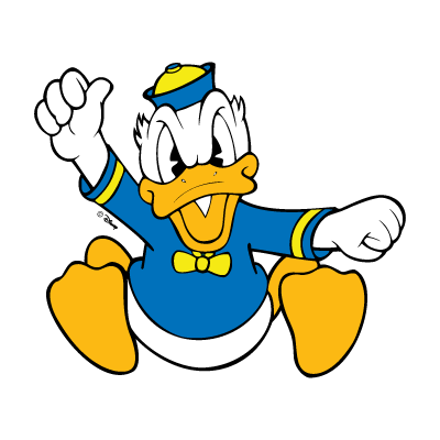 Donald Duck logo vector free