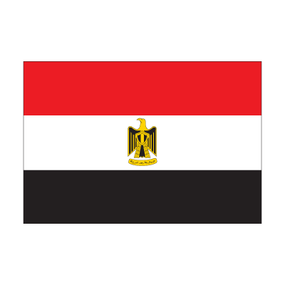 Flag of Egypt vector free download
