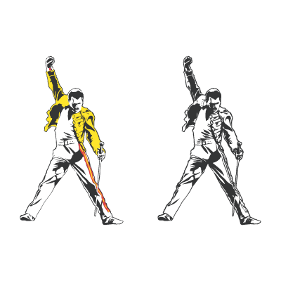 Freddie Mercury tribute logo vector