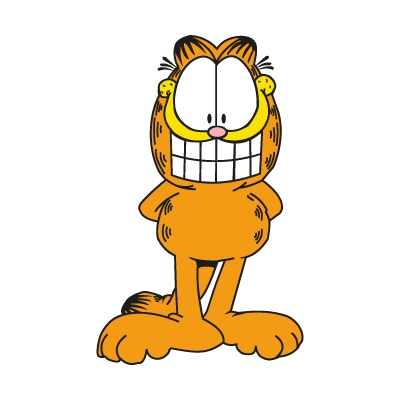 Garfield characters logo vector free