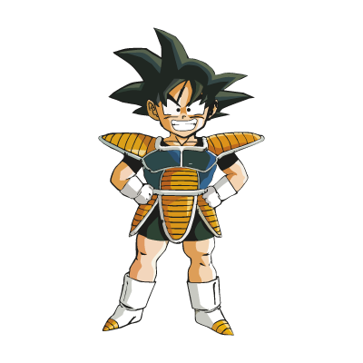Goku dragon ball logo vector