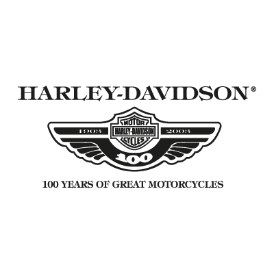 Harley Davidson 100 years vector logo