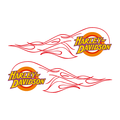 Harley-Davidson flame vector logo free download