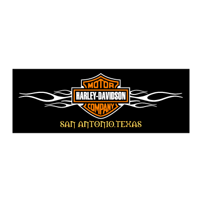 Harley-Davidson with Flames logo