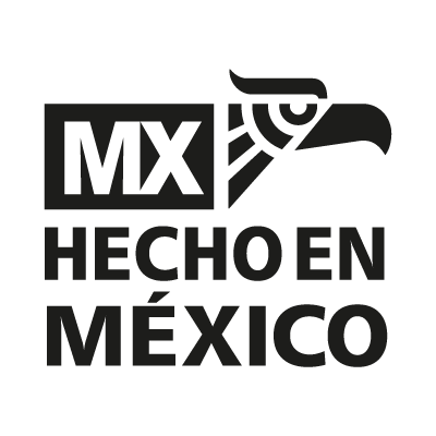 Hecho en mexico de nuevo vector logo free