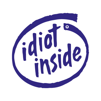 Idiot inside vector logo free download