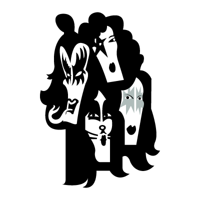 KISS band vector logo download free