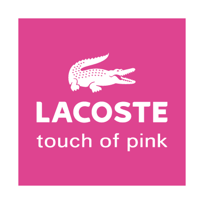 Lacoste touch of pink vector logo free