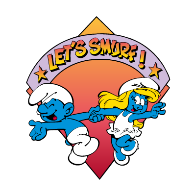 Let’s Smurf! vector logo free download