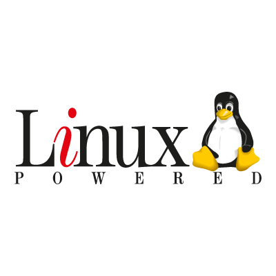 Linux Powered vector free download