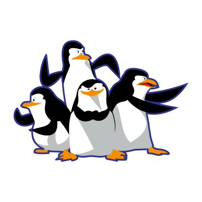 Madagascar pinguinos penguins vector free download