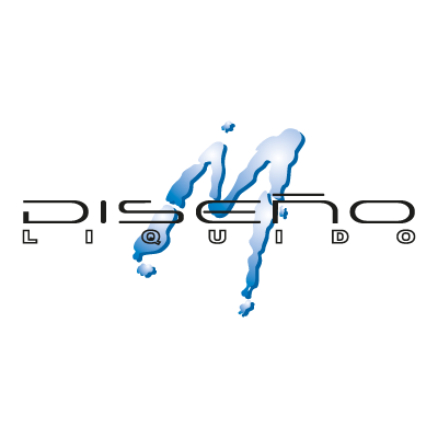 M diseno liquido vector logo download free