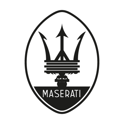 Maserati black vector logo free download