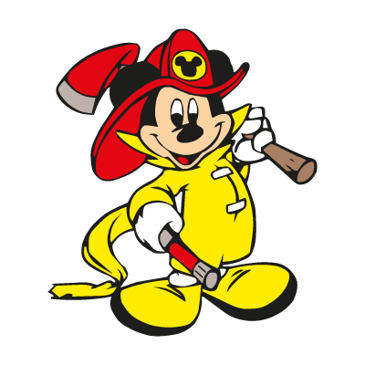 Mickey Mouse Fireman vector free download