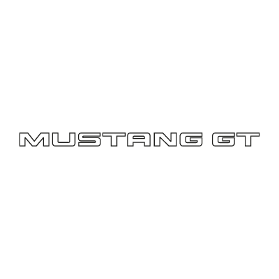 Mustang GT Ford vector logo free download