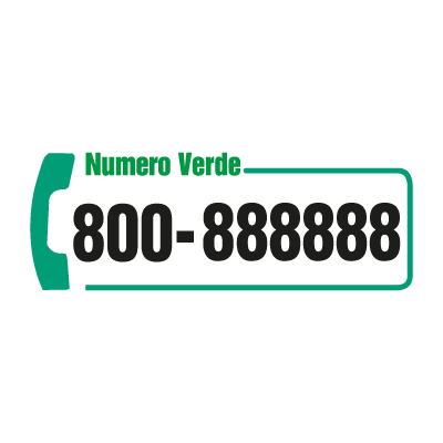 Numero Verde Telecom vector logo free