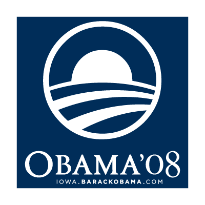 Obama 08 vector logo free