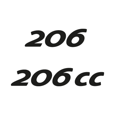Peugeot 206 vector logo free