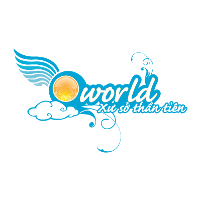 Q-world vector logo free