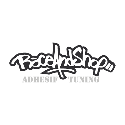 Race and shop vector logo download free
