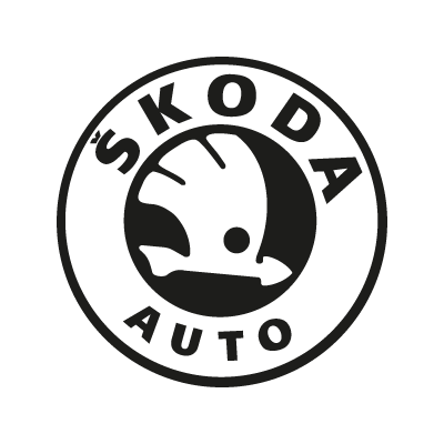 Skoda Auto black vector logo free