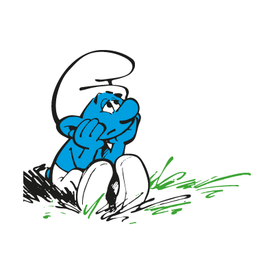 Smurf Wandering vector logo download free