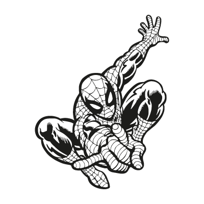 Spider-Man black vector logo download free