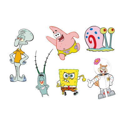 Spongebob Squarepants cartoon vector logo