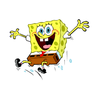 Spongebob Squarepants jump vector logo