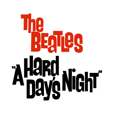 The Beatles a hard day’s night vector logo