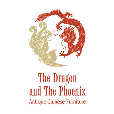 The Dragon and The Phoenix vector logo free